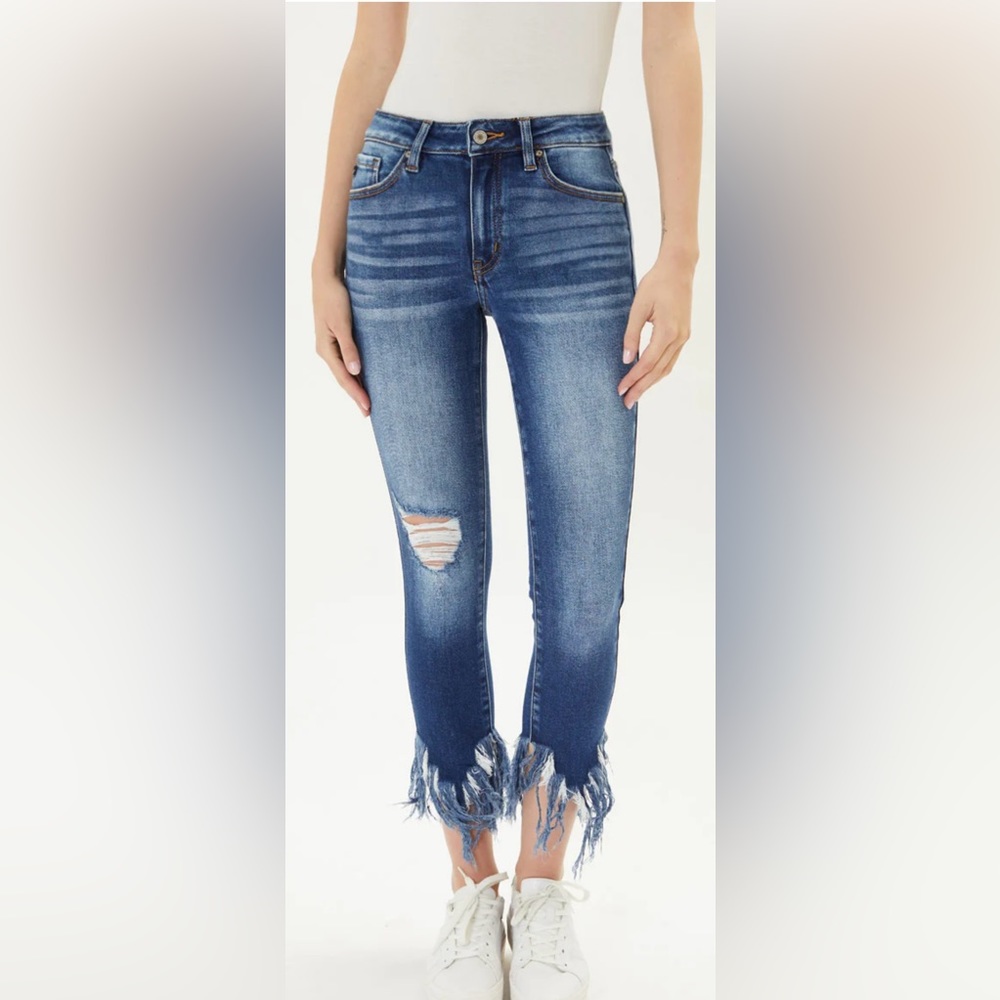 NWT KanCan Audrina Mid Rise Ankle Skinny Jeans Women’s 7/27
